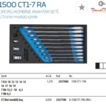 1500 CT1-7 RA Cırcırlı Kombine Anahtar Seti 1-3 ürün Modülü içinde (1)