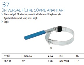 37 Üniversal Filtre Sökme Anahtarı (2)