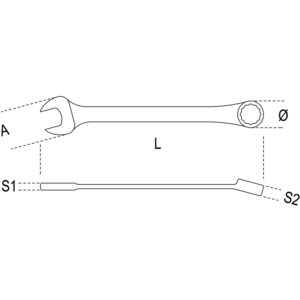 BETA 142SN Mafsallı Cırcır Kombine Anahtar (2)
