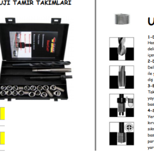 HELİ-COİL BUJİ TAMİR TAKIMLARI