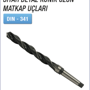 UZUN SİYAH BEYAZ KONİK MATKAP UCU