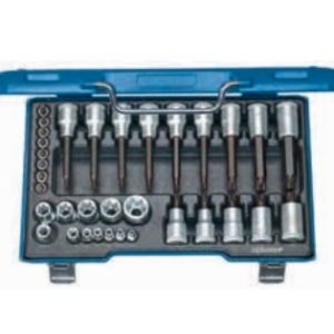 19 TX 20 Tornavida Başlı Lokma Seti 1-2 1-4 (34 Prç) (1)