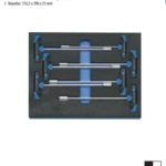 2005 CT2-2133 T Altıköşe Lokmalı Tornavida Seti (1)