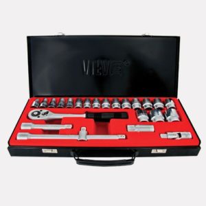 25 parça 6-köşe- 12 köşe lokma anahtar takımı