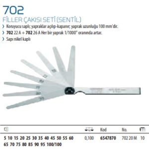 702 Filler Çakısı Seti (Sentil) (2)