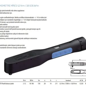753 Tork Anahtarı Dremometre Mini 2-12 Nm 18-106 Ibf (2)
