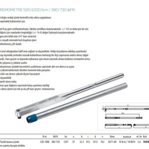 8571 DX Tork Anahtarı Dremometre 520-1000 Nm - 380-730 Ibf (3)