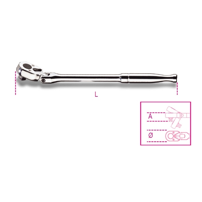 BETA 910M56 Mafsallı Metal Saplı Cırcır BETA 910M56 Mafsallı Metal Saplı Cırcır