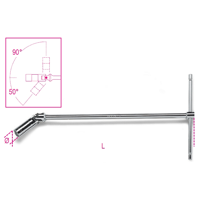 BETA 959 Mafsallı Buji T-Lokması BETA 959 Mafsallı Buji T-Lokması