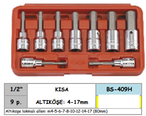 BS-409H KROMAJLI ALTIKÖŞE LOKMALI ALLEN TAKIMI