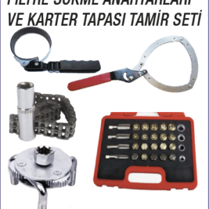 FİLTRE SÖKME ANAHTARLARI VE KARTER TAPASI TAMİR SETİ (1)