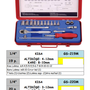 GS-219M GS-220M ALTIKÖŞE KROMAJLI LOKMA TAKIMI (1)