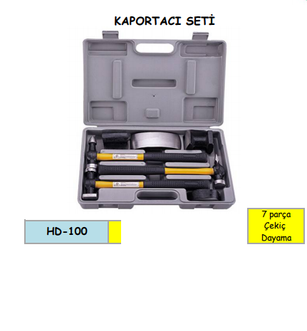 HD-100 KAPORTACI SETİ (1) HD-100 KAPORTACI SETİ (1)