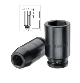 K 32 L Darbeli Lokma Anahtar 3-4 Altıköşe, Uzun Tip (1)