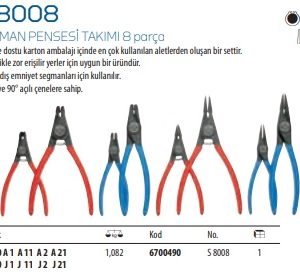 S 8008 Segman Pensesi Takımı 8 Prç (2)