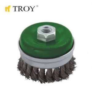 TROY 27710-100 Saçaklı Çanak Fırça (100mm)