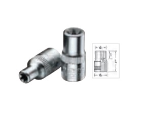 TX 20 1-4 Dişi Torx Lokma Anahtar Erkek-Torx Başlı Civatalar için (2)