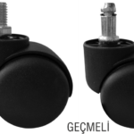 UYGUR BÜRO TEKERİ SİYAH 50 MM