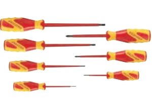 VDE 2170-2160 PH-077 Düz ve Yıldız Tornavida Seti 7 Prç (1)