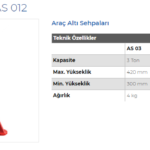 AS03-AS06-AS012 ARAÇ ALTI SEHPALAR (1)