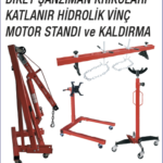 DİKEY ŞANZIMAN KRİKOLARI KATLANIR HİDROLİK VİNÇ MOTOR STANDI VE KALDIRMA (1)