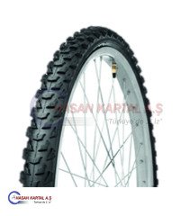 GRL 24-210 1 MM ZIRHLI 5011 KALIN TIRNAK SİYAH BİSİKLET DIŞ LASTİK