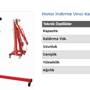 MV2 MOTOR İNDİRME VİNCİ KATLANIR (2)
