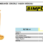 RJ 86 A MEKANİK CIRCIRLI VAGON KRİKOS (2)